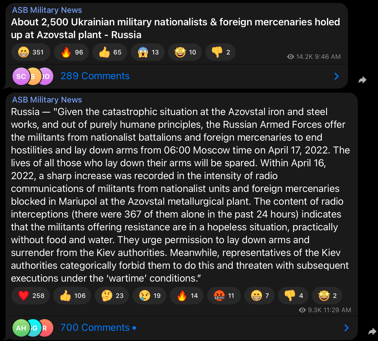 Azov and the Reddit Legion are finished