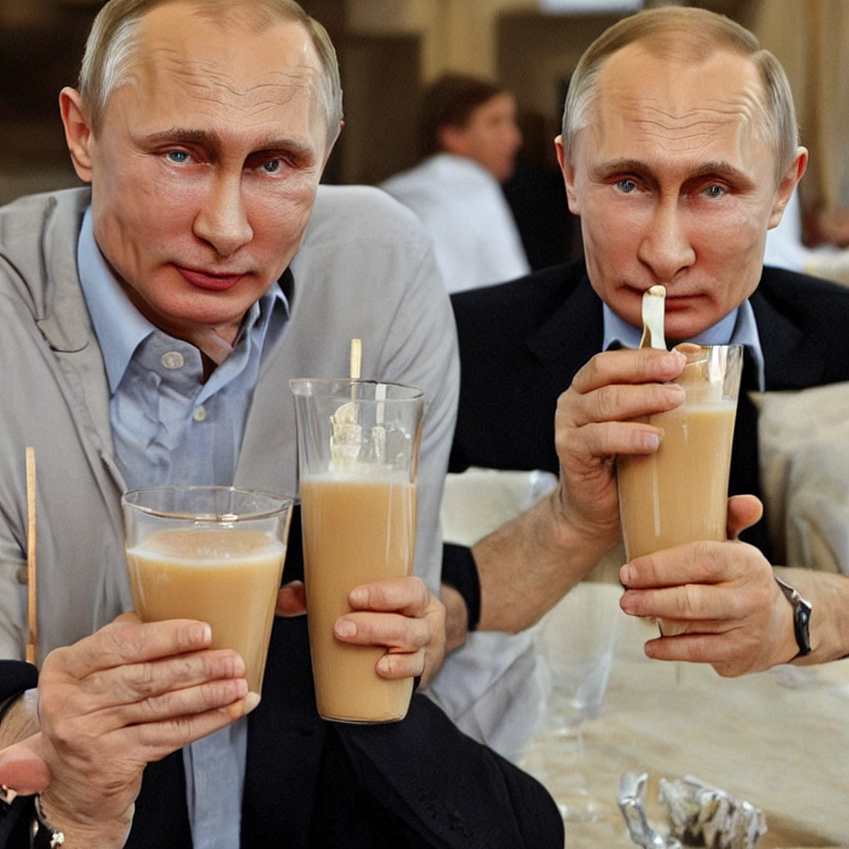 Putin and his chocolate milk