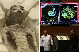 UFO expert displays supposed ‘non-human’ alien corpses in Mexico’s Congress