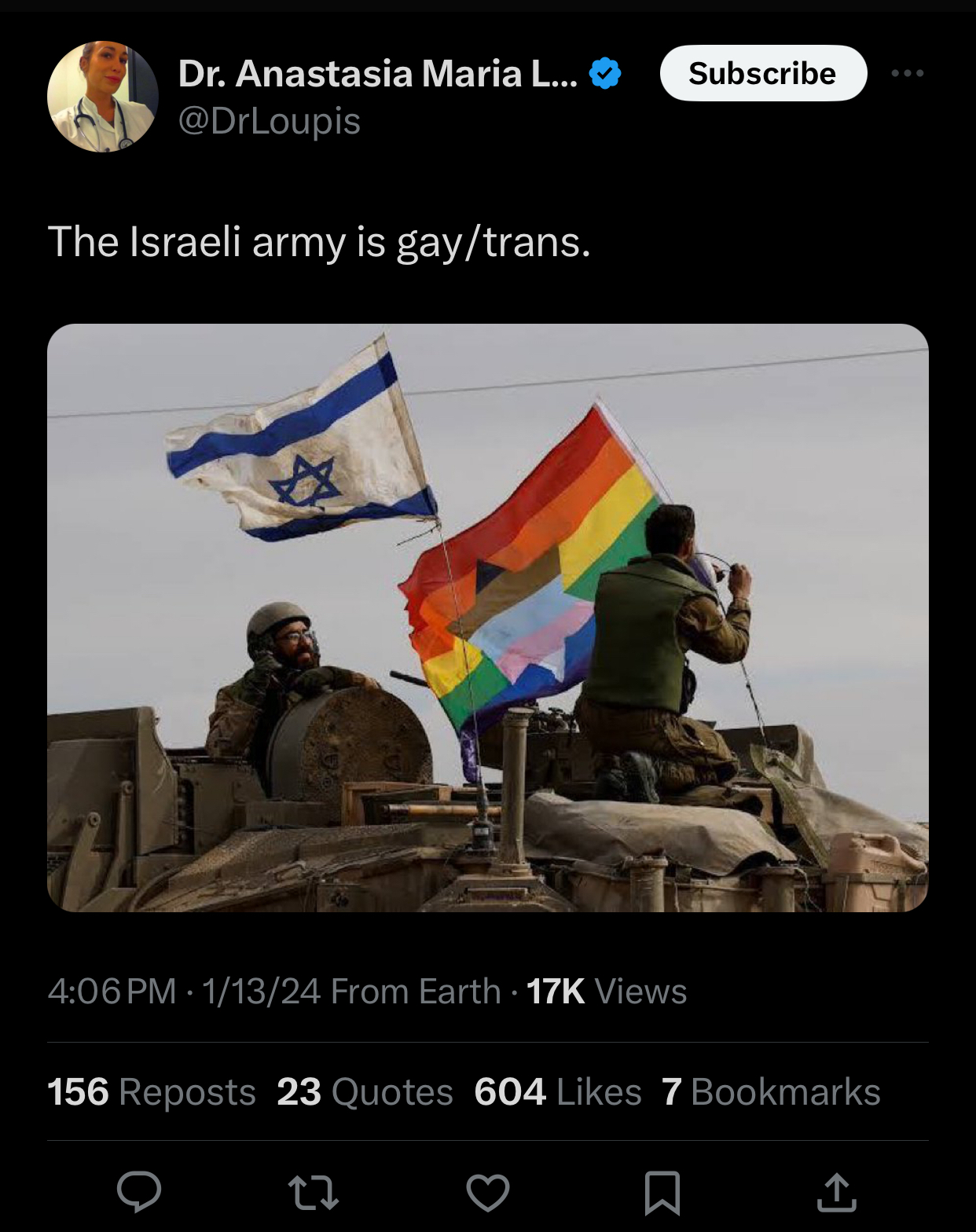 I get so sad and angry when a pro-Palestinian account posts homophobic/transphobic shit like this!