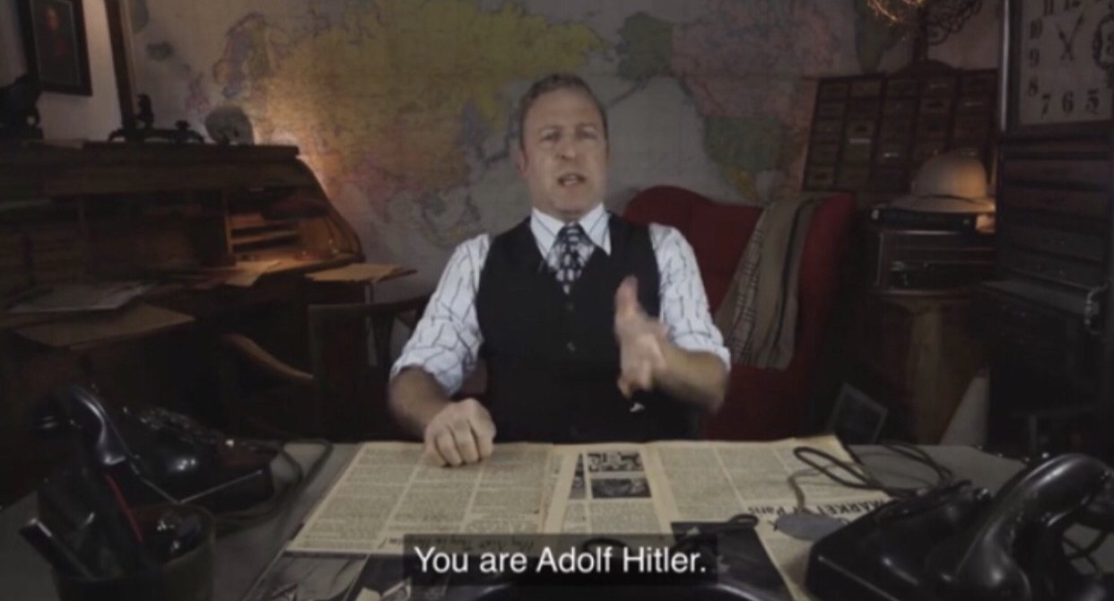 Indy Neidell saying "You are Adolf Hitler"
