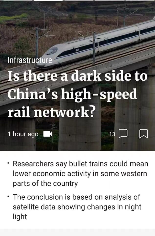 Is there a dark side to China's high speed rail network?