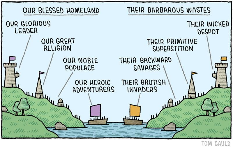 Our Blessed Homeland vs Their Barbarous Wastes