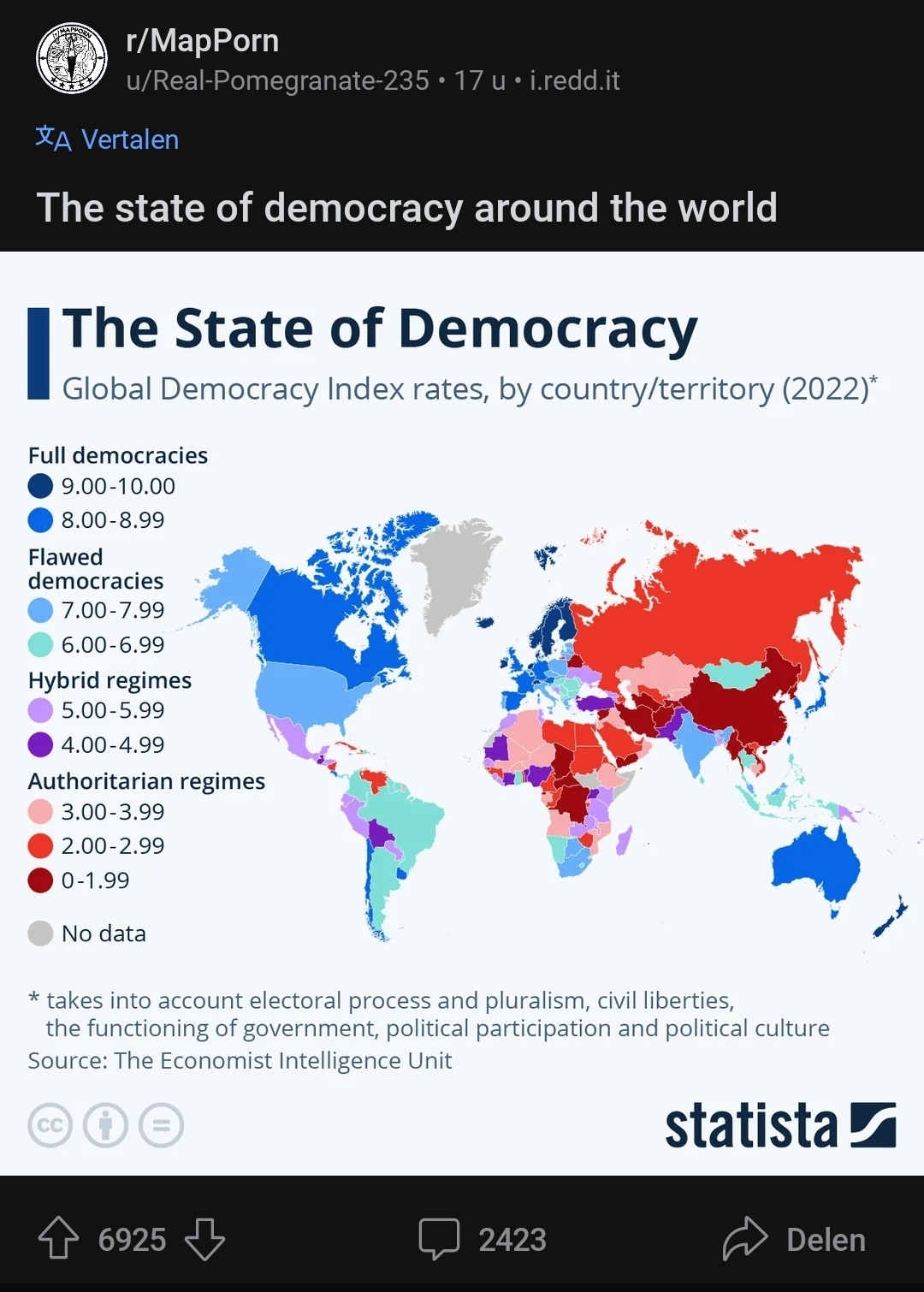 Isreal is apparently a democracy...