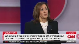 Kamala Harris is flat out saying the price for your rights is accepting the genocide of the Palestinians.