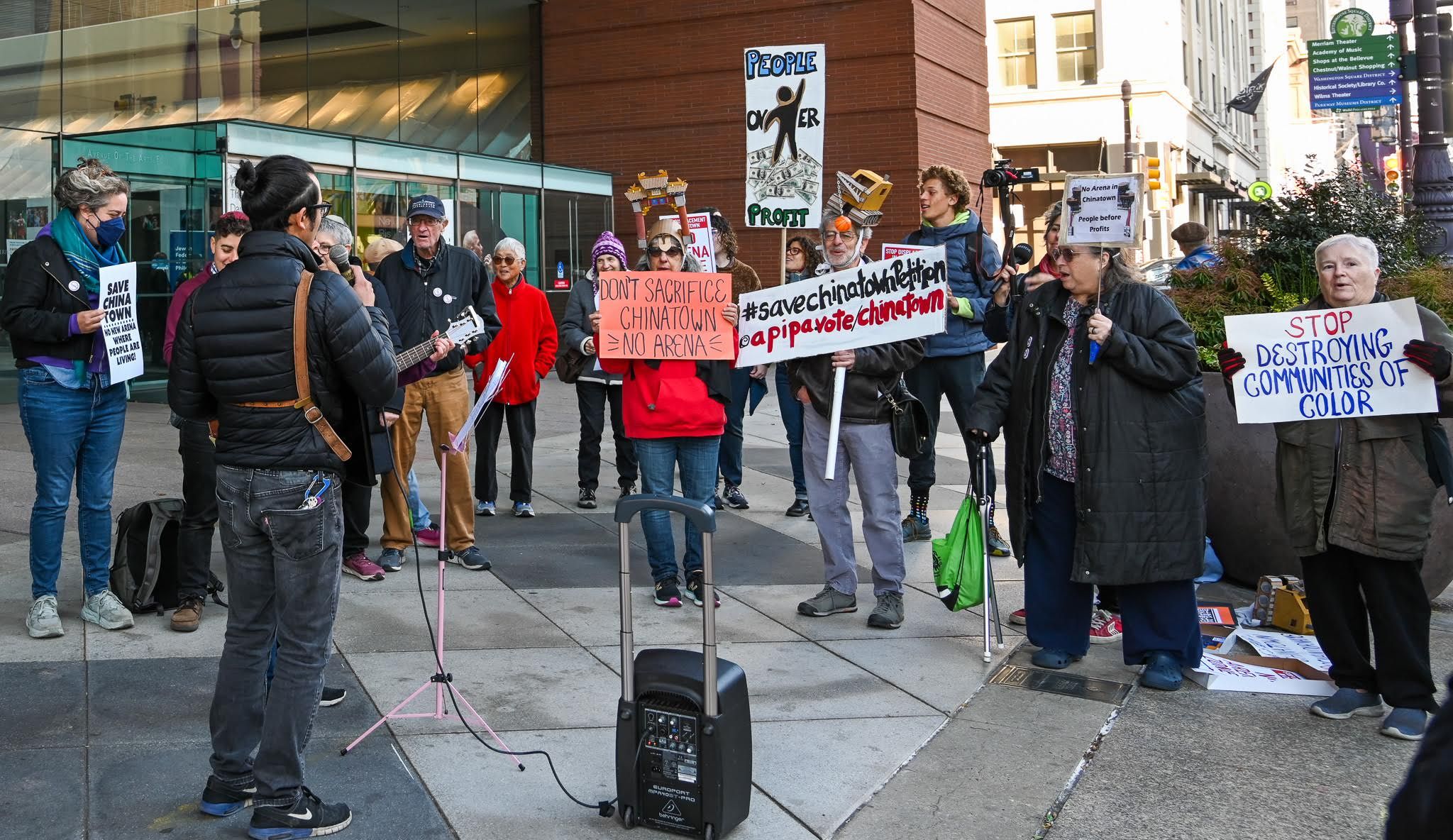 Philadelphia protest opposes developers plans targeting Chinatown ...