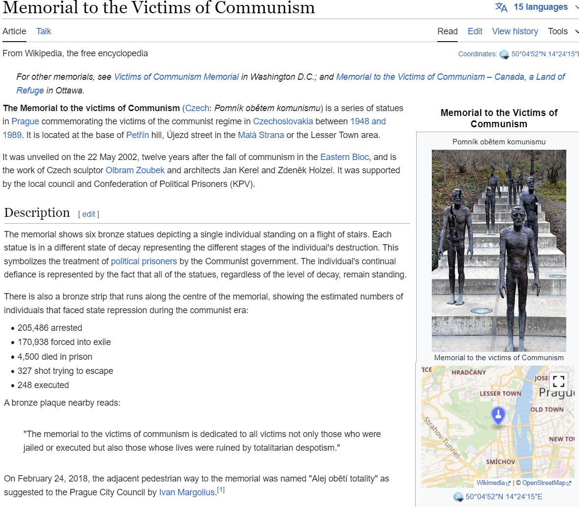 What the actual fuck are these ''vIcTiMs Of CoMmUnIsM'' statues in Czech Republic?💀