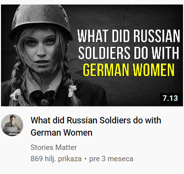 Another one of those, even if it's true, I don't think Slavs, Roma and Jews gave a shit after WW2...