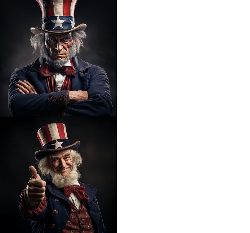 introducing Uncle Sam meme template