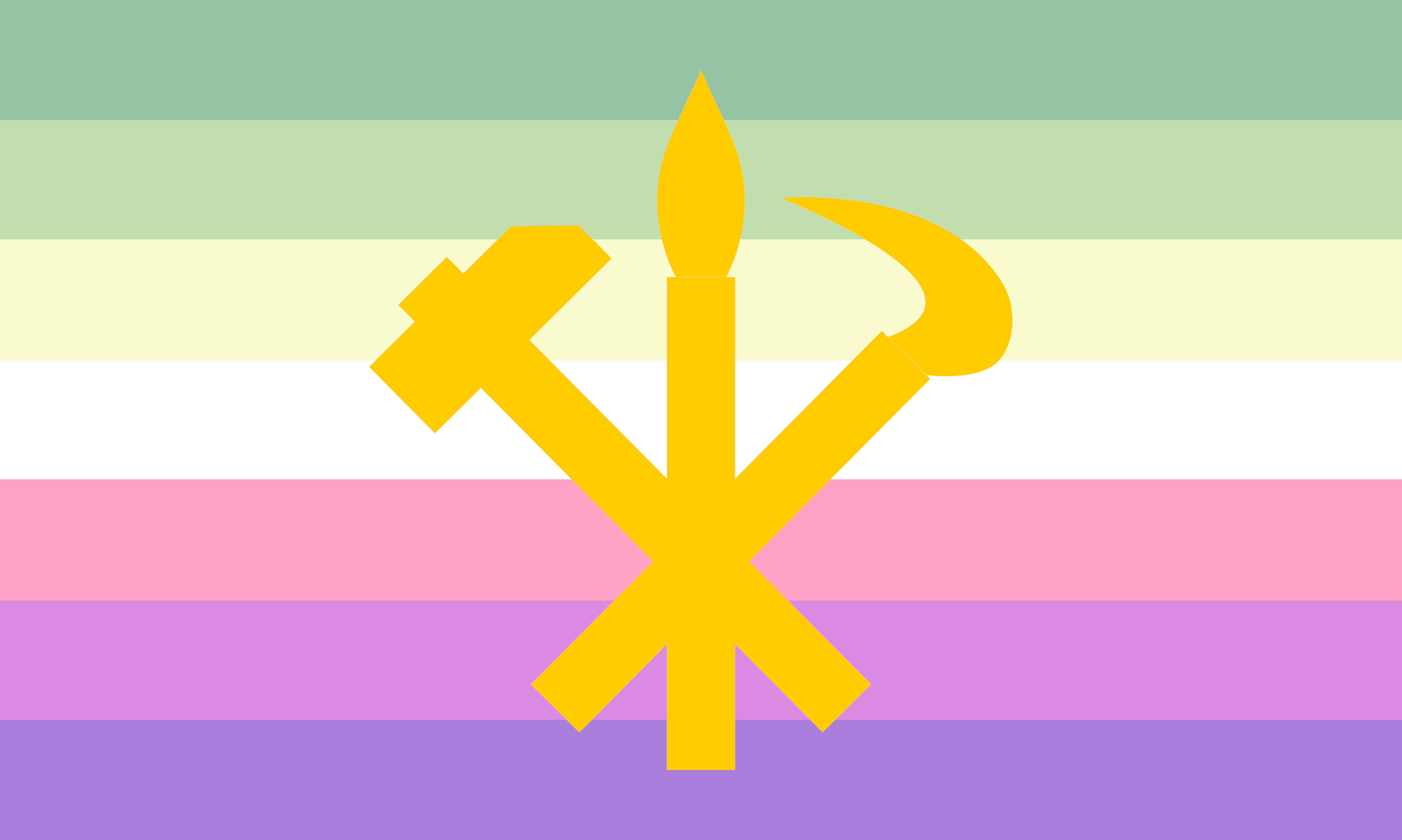 Genderfae Juche Flag