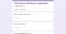 r/WorkReform is looking for new moderators!