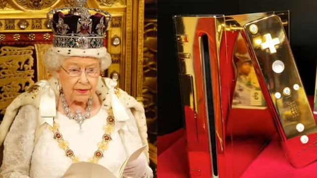 Gold-plated Wii was made and delivered to Buckingham Palace in 2009, where it was reportedly rejected by staff, for sale but you might need to part with $300,000 if you want to game in a style fit for