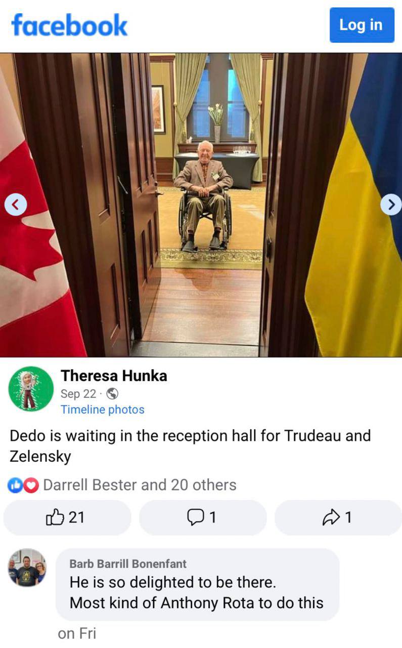 The scandal has taken a new turn with Theresa Hunka blowing Trudeau's cover. Turns out that Trudeau personally met SS veteran Jaroslav Hunka, and knew exactly who his guest was.