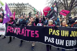 Workers of all ages defend pensions French unions in revolt